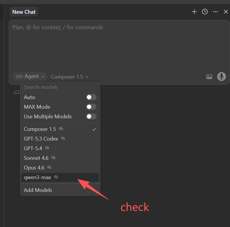 Cursor Settings Example